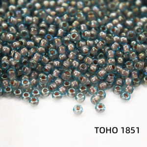 ลูกปัดถัก DIY ทอโตฮู ลูกปัดกระดูกสัตว์หลากสีสัน ลูกปัดลูกไม้สีนกบ้าน ลูกปัดลูกไม้ขนาดใหญ่และเล็ก