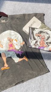 MADMAN Kaos One Piece Luffy Premium Oversize Stone Wash T-Shirt | Stone Wash T-Shirt | Kaos One Piece | Oversized T-shirt | Stone Wash Oversize | Kaos Washed | Washed T-Shirt | Vintage tee | Kaos Oversize | Kaos vintage | Kaos Retro | WO | Stonewashed