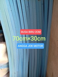 BUSA BIRU SPON TAMBAHAN JOK MOTOR PADAT ANTI KEMPES/GEMBOS