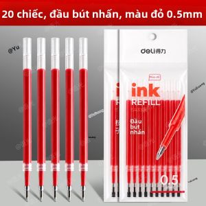 deli | Ruột Bút Bi Khô Nhanh Dùng Cho Thi 0.5mm