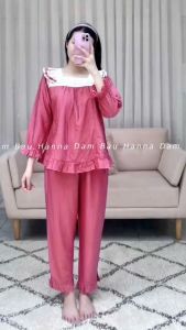 Đồ bộ sau sinh cho con bú [HANNA 40-80kg] hàng thiết kế cao cấp đũi cotton đồ bầu bigisze có lưng thun điều chỉnh bụng