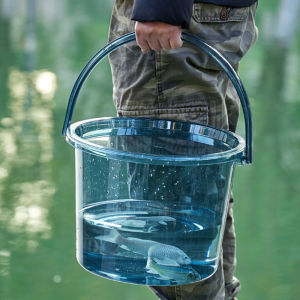 Pet Tempered Plastic Car-Mounted Large Bucket with Lid Reinforced and Hardened Outdoor Camping Multi-Purpose Bucket