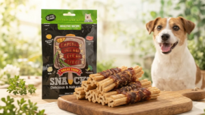 [SISTER PET] Endi Chicken Wraps Milk Dental Sticks Dog Treats 100g | Chicken Wrapped Chewy Dog Snack | Daily Treats