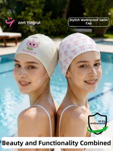 INRT | Long Hair Suitable No Tightness Silicone Waterproof Swim Cap