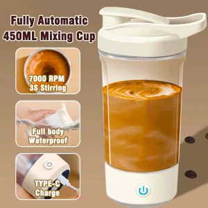 XM 450ML Electric Protein Shaker Bottle Portable High Speed Mixer Shaker Bottle Milkshake Coffee Outdoor Sports Bottle搖搖杯