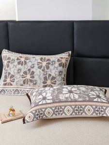 2025 New Full Cotton Flannel Pillowcase Pair Set Extra Thick Anti-Slip Fixed Pure Cotton Simple Pillow Cover Towel