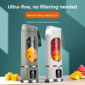 Portable Wireless Mini Juicer Cup for Fruits And Vegetables Smoothie Home Use Rechargeable Kitchen Appliance Plastic Body