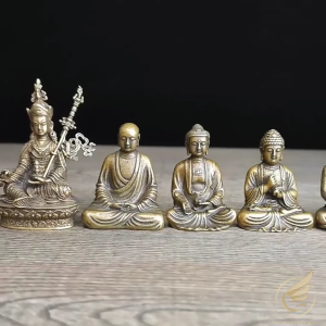 Decor Mini Tượng Quan Âm Từ Bi Trang Trí Tiểu Cảnh Bàn Trà Thờ Tự Tượng Phật Giáo Bằng Đồng Thau - Đồ Đồng Thuận Tâm