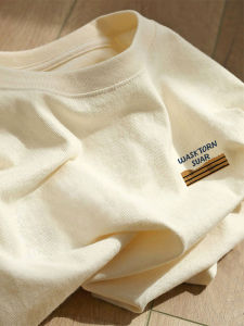 Áo Thun Cotton Dài Tay Rộng Rãi Phong Cách Mỹ Cổ Tròn in Chữ Màu Trơn Mùa Thu Đông Cho Nữ