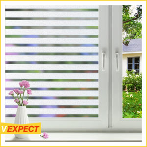 Frosted Window Film Sticker Static Cling Decorative Glass Window Door Sticker Film UV Protection Window Privacy Film Non Adhesive Window Cling