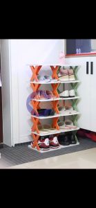 Rak sapatu X tempat sepatu plastik rak sendal tempat sandal 8 susun