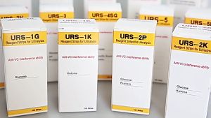 แถบทดสอบปัสสาวะ URS 4K Reagent Strips for Urinalysis