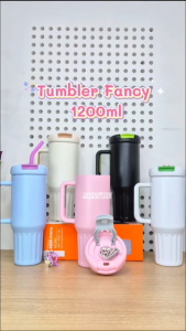 Tumbler Mug Stainless Steel 1200ml With Fancy 2in1 Lid / Tumbler Jumbo 40 OZ