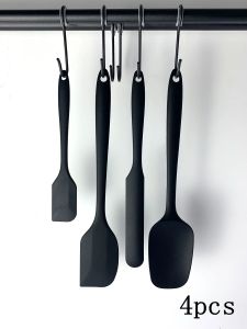 Silicone Spatula Set  Heat Resistant  Flexible Scraper Non-Slip Handle Kitchen Utensils for Cooking Baking Mixing Stirring Ser