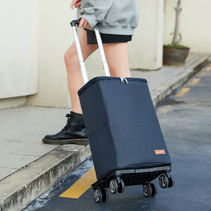 Thermal Shopping Trolley Foldable All-direction Wheels