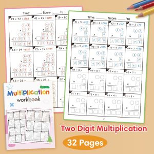 Childrens Multiplication and Division Writing Exercise Book Math Improvement Exercises A4 Notebook Daily Practice