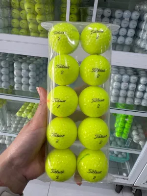 Bóng golf Titleist prov1/prov1x/avx yellow new 99% (combo 10 quả)titleist pro v1 màu vàng