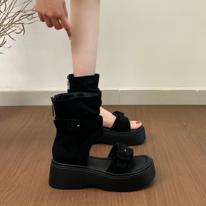 XUJIA | Dép sandals tăng chiều cao và làm thon gọn kiểu Roma cho mùa hè