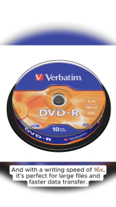 Verbatim DVD-R AZO 10pcs per cake box 4.7gb 16x 120min P/N 43523
