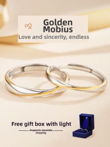 CONGCONGNANIAN | Adjustable Personalized Silver Couple Rings