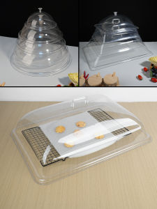 ฝาครอบพลาสติกใสสำหรับอาหาร ฝาปิดป้องกันฝุ่น ฝาครอบสต๊อกไส้เด็กสี่เหลี่ยม สุก ฝาปิดช่องเก็บอาหารสำหรับธุรกิจการขายของวันพีช