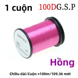 1PC/2PCS Chỉ Buộc Câu Cá Bằng Polyethylene 100D GSP Độ Bền Cao Dùng Cho Ruồi Khô/ướt Nympha Streamer Mồi Câu Cá Hồi