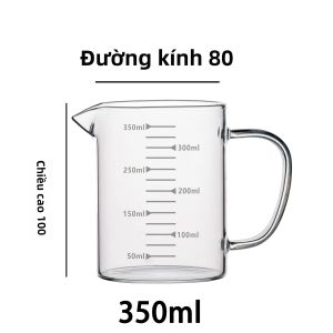 Cốc Đo Dung Tích Bằng Thủy Tinh Borosilicate Có Chép Nhiệt Độ Cốc Đựng Sữa Cấp Thực Phẩm Chịu Nhiệt Độ Cao Lò Nướng Điện