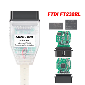 MINI VCI for TOYOTA TIS Techstream V18.00.008 FT232RQ FT232RL Mini Vci J2534 Tech Stream OBD OBD2 Car Diagnostics Cable