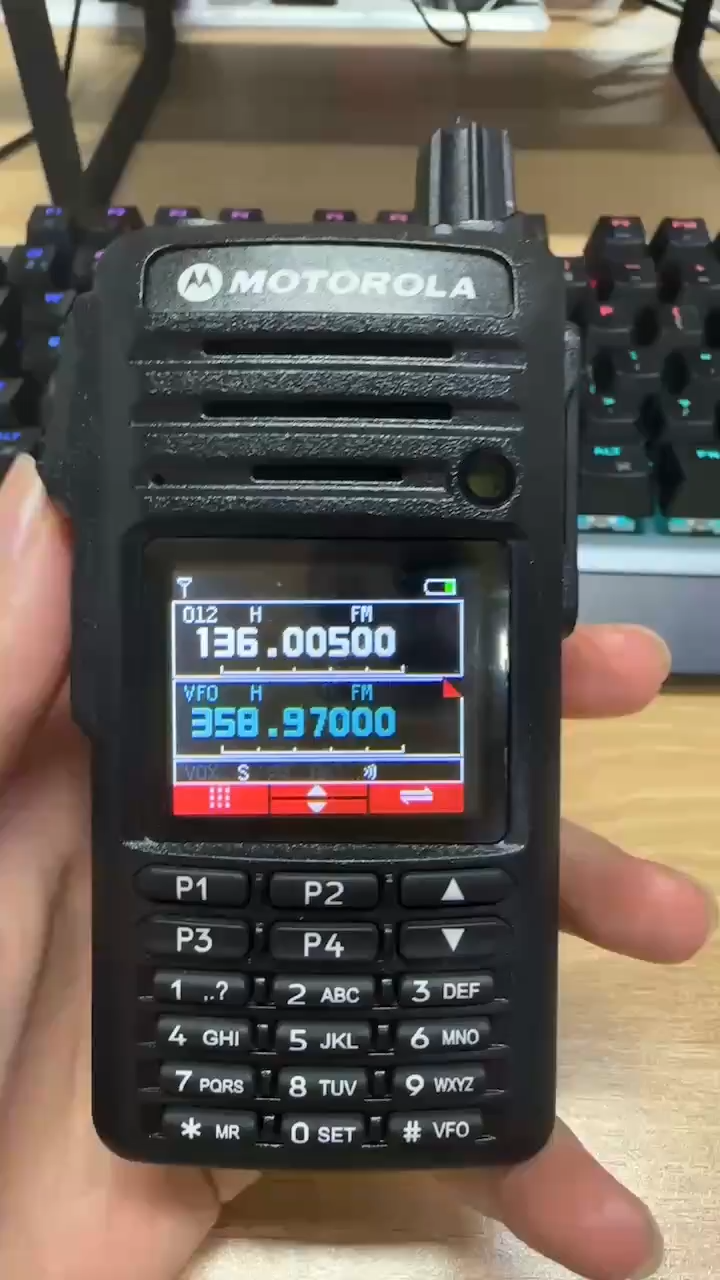 Motorola DP4600 Walkie Talkie | 15W 20KM Long Range FM AM UHF VHF Dual band IP54 waterproof for Family Teamwork outdoor