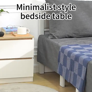 Baierdi Bedside table simple and modern small bedside cabinet easy home storage cabinet storage cabinet for rental rooms shelving unit