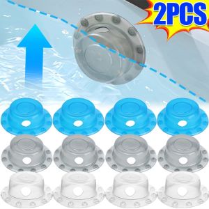 2Pcs Bathtub Anti-Overflow Drain Cover Pvc Reusable Bathtub Water Level Rise Anti-Overflow Plug Home Bathroom Accessories