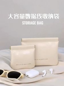 Waterproof Coin Wallet Simple Protable Mini Lipstick USB Cable Storage Bag Large Capacity Wallets Outdoor Wallets Portable Earphone Storage Bag Charging Cable U Disk U Shield Storage Bag Mini Coin Purse Lipstick Cosmetic Bag