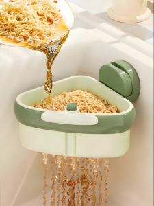 yerbaby | Drain Basket for Kitchen Sink with Suction Cup for Separating Leftover Food and Tea Residue