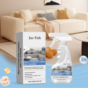 120ml Fabric Dry Cleaner Effective Remove Stains Mild Formula No Residue Decontamination for Mattress Sofa Carpet Couch Cleaning