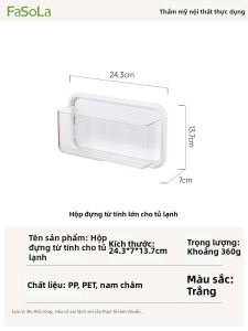 FaSoLa | Hộp Đựng Treo Tường Có Từ Trường Mạnh Cho Tủ Lạnh
