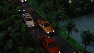 Miniatur Mobil Nyala - Maket Mobil