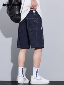 Thin Straight Fit Casual Denim Shorts