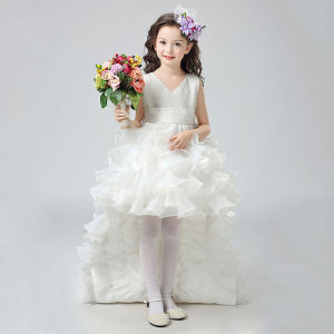 Princess Dress Childrens Performance Costume Elegant Piano Concert Host Show Off-Spring Summer New Arrival High-End Girls Dress