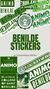 College of St. Benilde Waterproof Sticker & Inspired De La Salle Vinyl Car Sticker