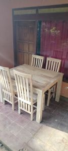 PROMO KURSI MAKAN BALERO KAYU JATI