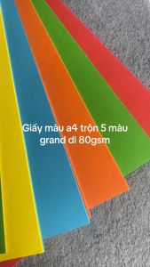 Bìa Màu Đặc Biệt A4 (100 tơ`/ Tập ) - Màu Đen Đỏ Cam Tím Xanh Lá
