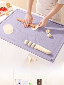 Thickened Food Grade Silicone Dough Mat Commercial Pastry Pad Home Use Rolling Pin Mat Chinese Style Kitchen Baking Tools
