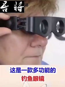 Portable Glasses Style Telescope Magnifier Binoculars For Fishing Hiking Concert on