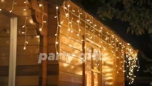 Lampu Tumblr Led Tirai Dekorasi Hias Natal Twinkle Light 100 Led