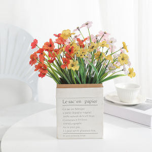 1PC 32cm Artificial Violet Flower Home Wedding Party Decoration Fake Flower Bouquet Garden Shrubs Grass Decor Table Vase Accessories Simulation Flowers