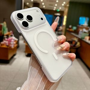 szhaiyu | Ultra Thin Frameless Phone Case for IPhone 18 17 Pro Max Air 13 14 15 16 17 18 Pro for Magsefa Magnetic Matte Protection Cover