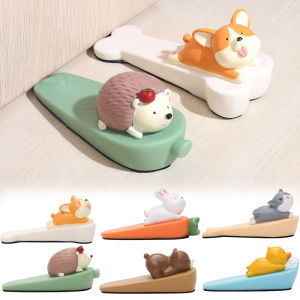 【Hibeautylife】3D Animal Door Stopper Children Room Safety Protector Cartoon Figure Wedge Door Jam Catcher Block Guard Household Supplies
