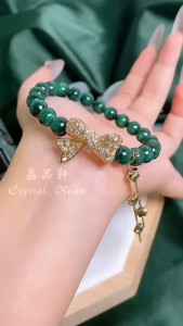 【现货 】 孔雀石手串 |心轮疗愈 • 情绪平衡 • 化解负能量 💚🦚 Malachite Bracelet