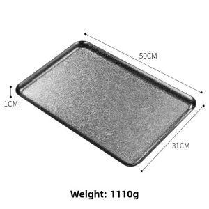 CHUANGGUANJIA | Vintage Snowflake Gray 304 Stainless Steel Commercial Korean BBQ Hot Pot Plates