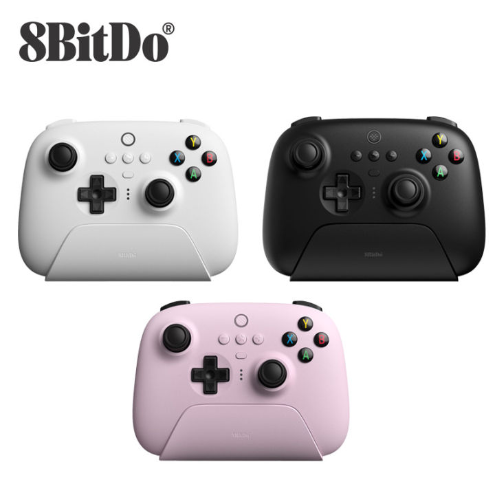  8Bitdo Ultimate Bluetooth Controller with Charging Dock,  Wireless Pro Controller with Hall Effect Sensing Joystick, Compatible with  Switch, Windows and Steam Deck (Black) : Video Games